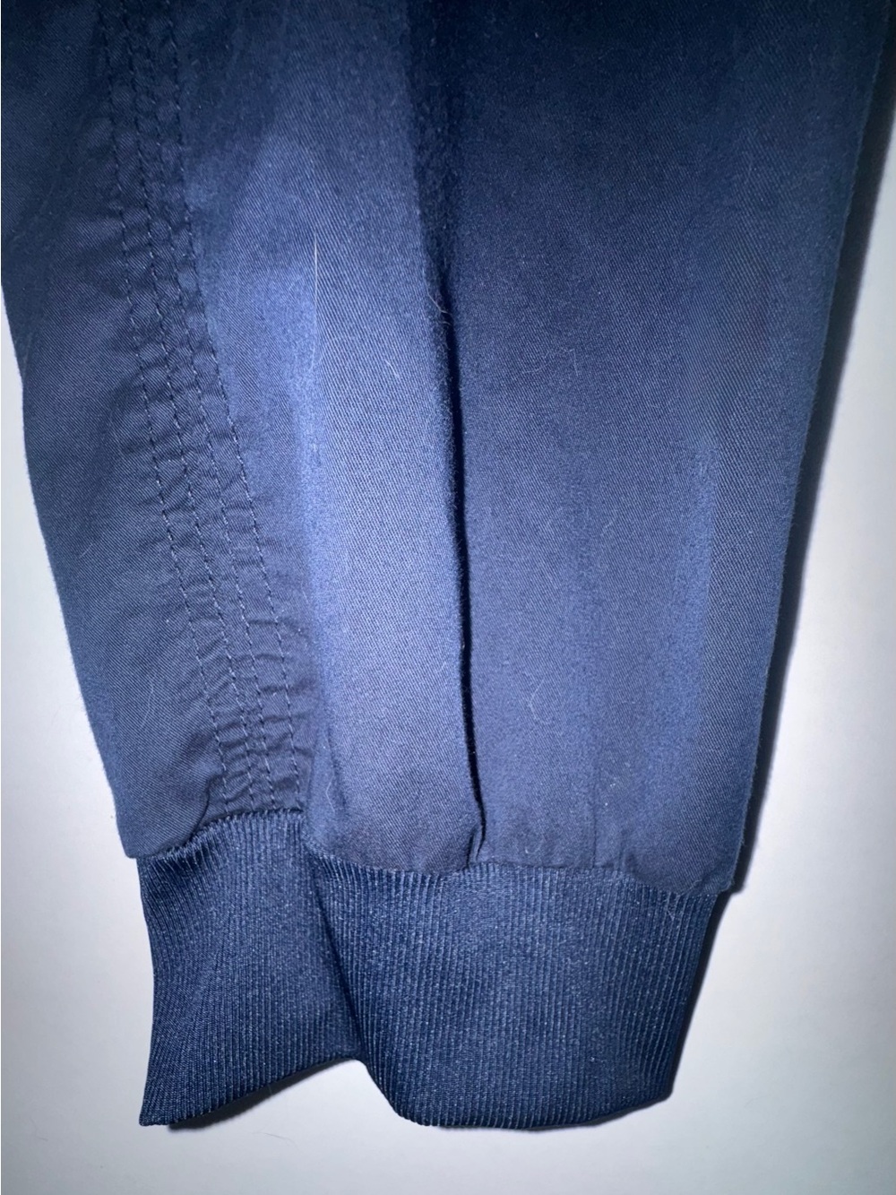 koi Navy Cargo Drawstring Scrub Jogger Pants with Orange Accents - Picture 4 of 16